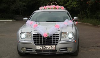 Машина на свадьбу Chrysler 300C № к5682, синий
