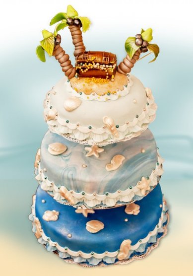 Свадебный торт Ф40008 - Кондитерская Фесенко