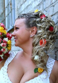 Cвадебная прическа Ю15259 в греческом стиле