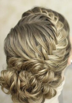 Cвадебная прическа Е15275 с собранными волосами