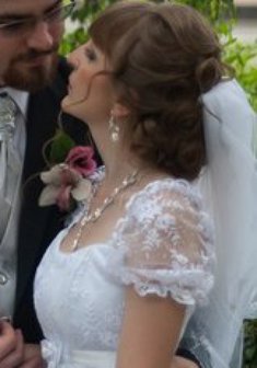 Cвадебная прическа М15293 с собранными волосами