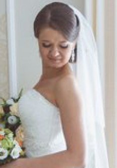 Cвадебная прическа М15295 с собранными волосами