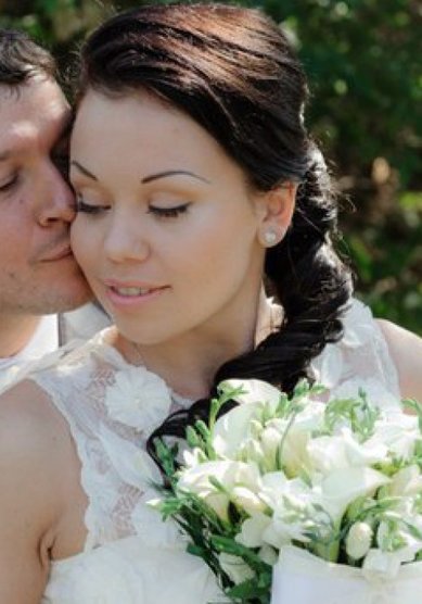 Прическа на свадьбу Ю15266 - Стилист-визажист Юлия Ворожищева