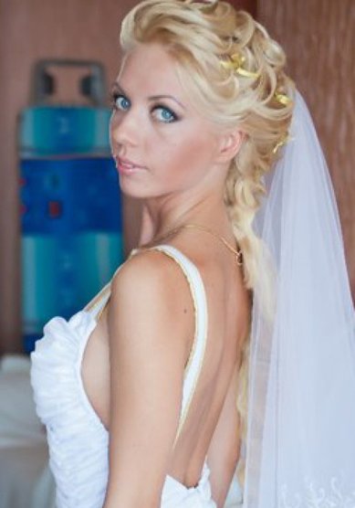 Свадебная прическа Ю15269 - Стилист-визажист Юлия Ворожищева
