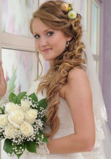 Свадебная прическа Е15279 - Стилист-визажист Екатерина Сергеева