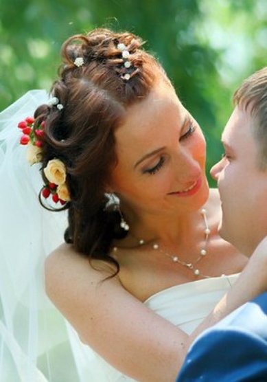 Прическа на свадьбу Е15280 - Стилист-визажист Екатерина Сергеева