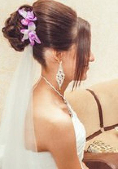 Свадебная прическа Е15287 - Стилист-визажист Екатерина Сергеева