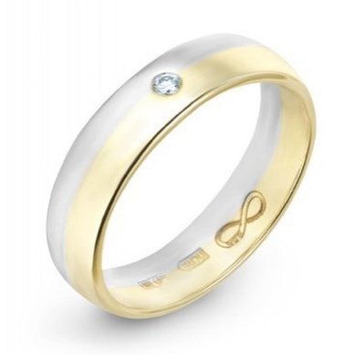 Обручальное кольцо R01-WED-00020-М13257 - Ювелирный бренд Московский ювелирный завод в Омске...