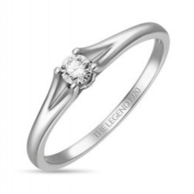 Помолвочное кольцо R01-SL06-015-G2-М13269 - Ювелирный бренд Московский ювелирный завод в Омске...