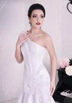 Свадебное платье W33842. Силуэт Русалка (Рыбка), длинное со шлейфом.