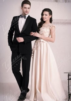 Свадебное платье W33867. А-силуэт, длинное без шлейфа.