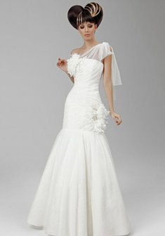 Свадебное платье Ф33910. Силуэт Русалка (Рыбка), длинное без шлейфа.