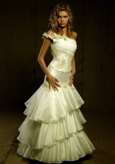 Свадебное платье Ф33927. Силуэт Русалка (Рыбка), длинное без шлейфа.