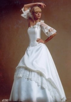 Свадебное платье Ф33928. С пышной юбкой, длинное без шлейфа.