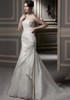 Свадебное платье Ф33930. Силуэт Русалка (Рыбка), длинное со шлейфом.