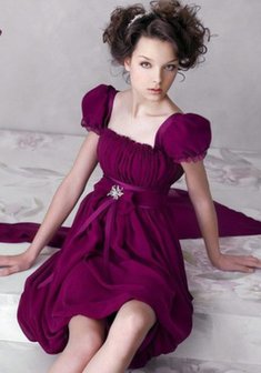 Вечернее платье Ф33965. С пышной юбкой, короткое без шлейфа.